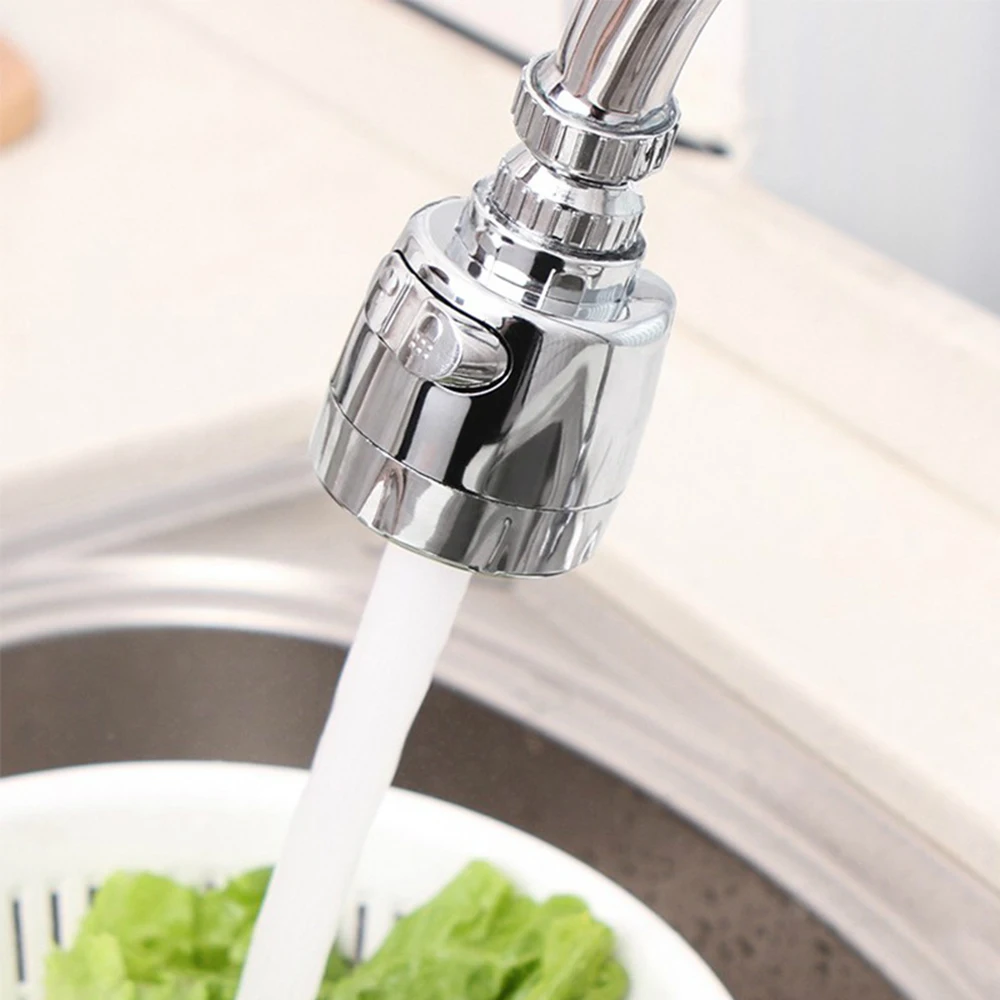 

360 Degree Rotate Hose Tap Flexible Aerator Faucet Nozzle Filter Rotatable Water Saving Faucet Adapter Nozzle Filter Connector