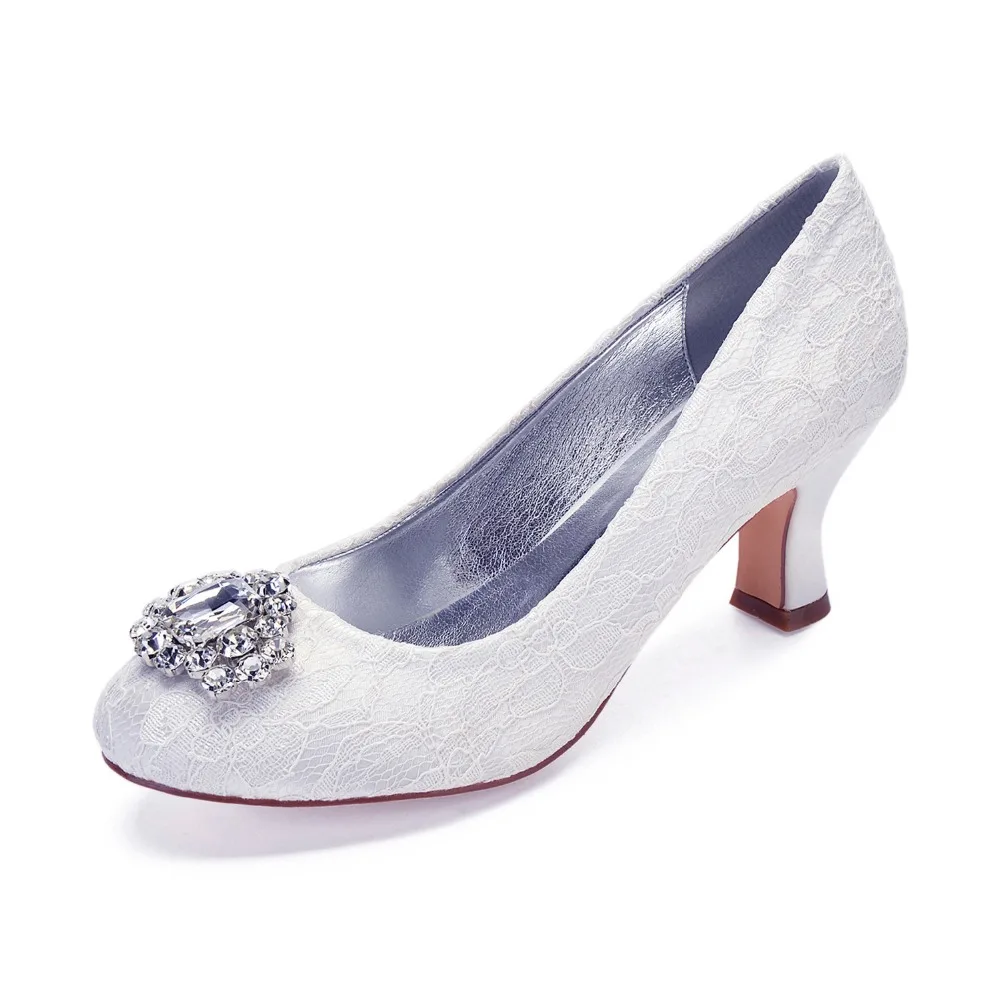 White lace shoes