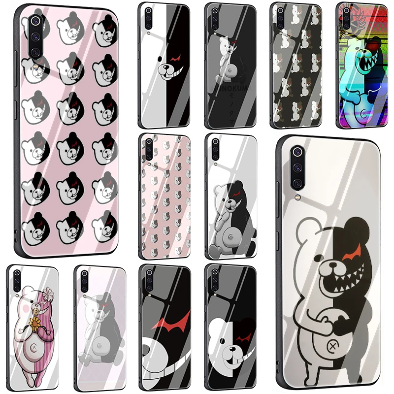 

Danganronpa Monokuma Tempered Glass Phone case for Xiaomi 5X 6X 8 Lite 9 A1 A2 F1 Redmi 4X 6A Note 5 6 7 Pro