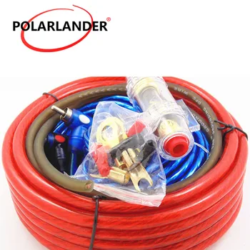 

Amplifier Subwoofer Speaker Installation 8GA 5m Power Cable 1500W AMP Fuse Holder Car Audio Speakers Wiring Kits Cable 60A