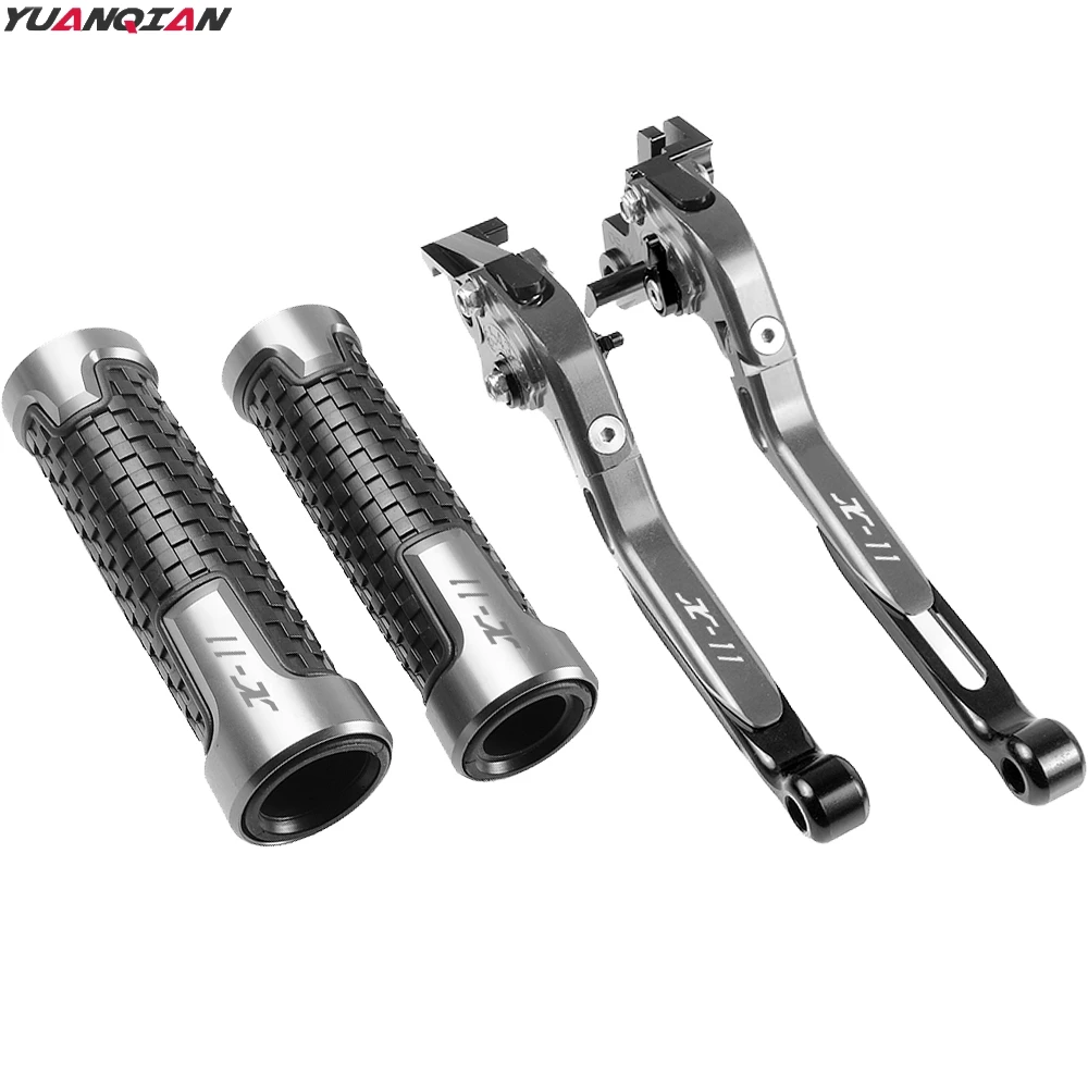 

New Motorcycle Adjustable Foldable Extending Brake Clutch Lever Handle Grips Set For Honda X-11 X 11 X11 1999 2000 2001 2002