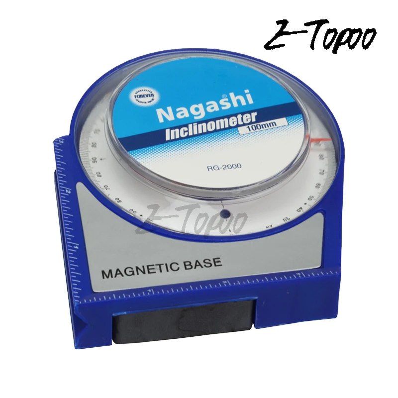 100mm Inclinometer protractor tilt/level Meter with magnetic base Roofing Scaffolding Angle Finder Level Gauge Measure
