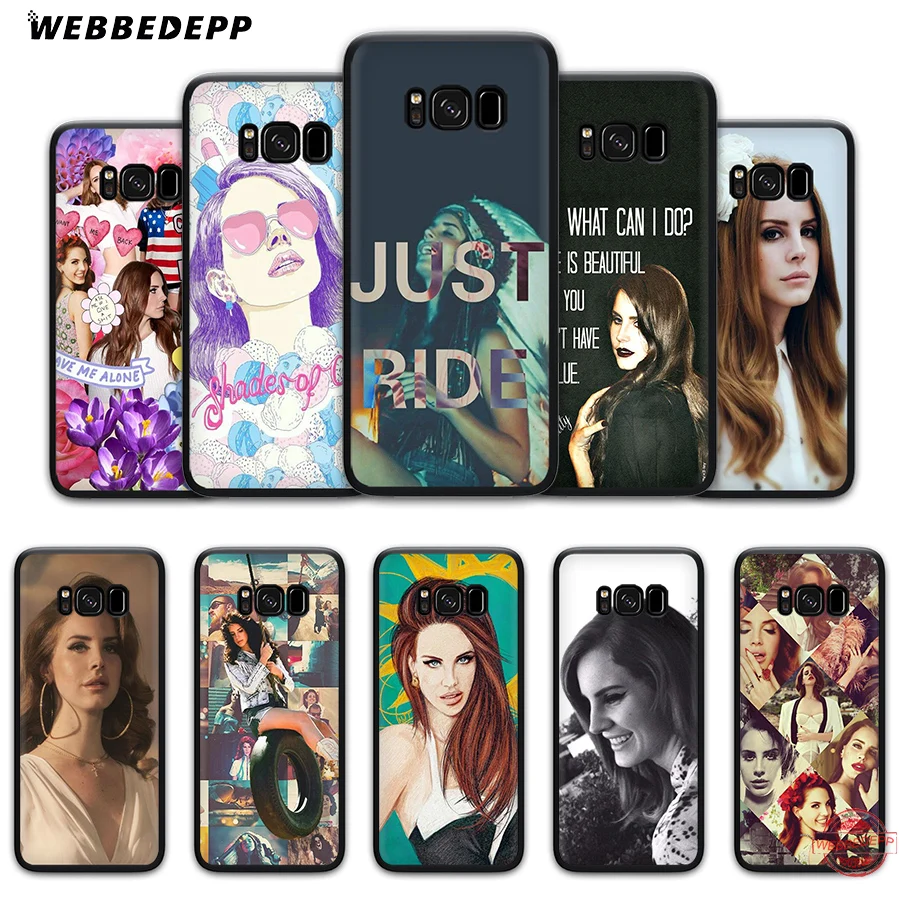 WEBBEDEPP New Lana Del Rey Soft Case for Samsung A6 A7 A8 A9 J6 2018 S6 S7 S8 S9 S10E S20 Ultra Note 8 9 10 Lite Plus | Мобильные
