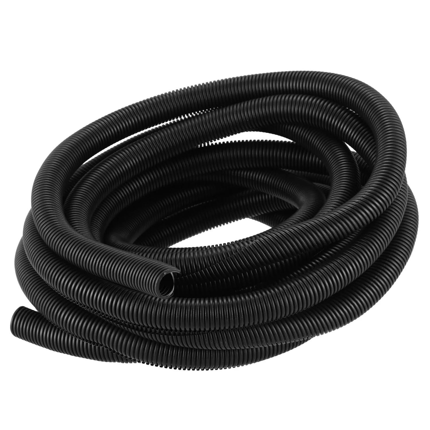 25 Ft 3/4inch Split Wire Loom Conduit Polyethylene Tubing Black Color