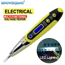 Contatto del Tester Della Penna 12-220V AC Rivelatori di Tensione Tester del Tester di Volt di Corrente Elettrica Matita Prova