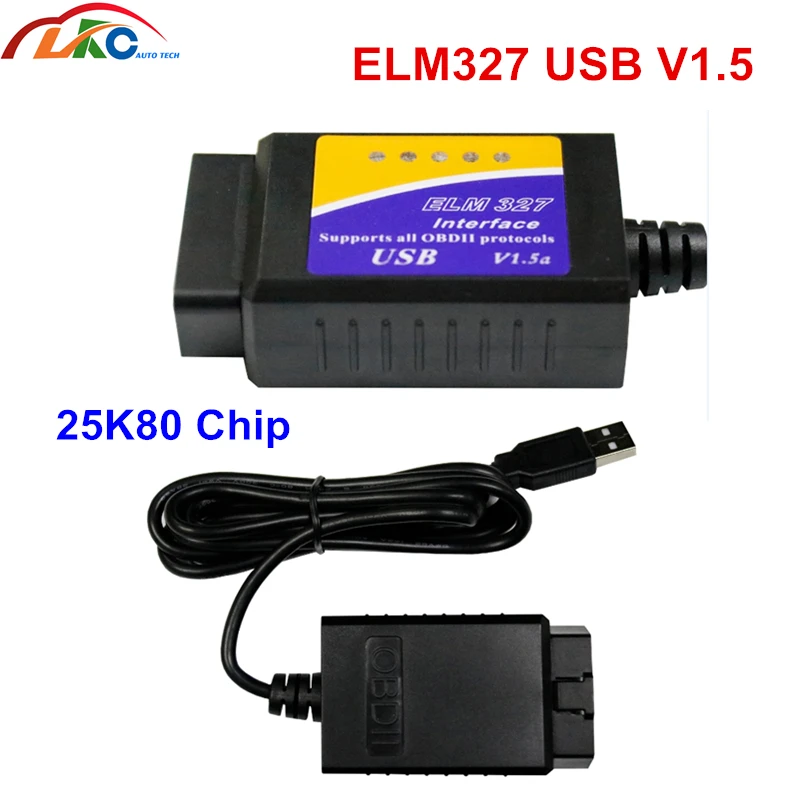 50 шт./лот DHL ELM 327 USB v1.5 V04HU OBD2 сканер штрих-код считыватель интерфейс USB Авто диагностический сканер неисправностей Бесплатная доставка