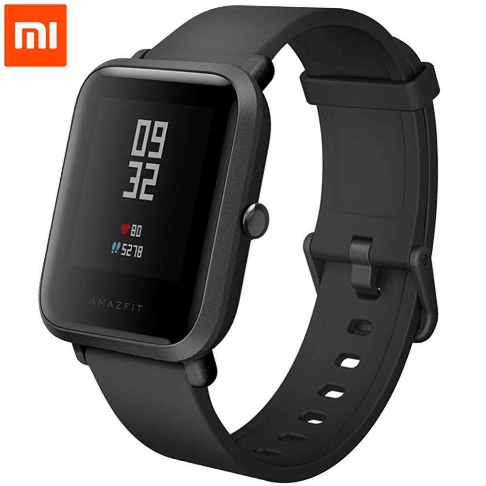 

English Version!Xiaomi Amazfit Bip Youth Smart Watches Bracelet GPS Xiaomi Amazfit Heart Rate Tracker SmartWatch Smart MiBand 3