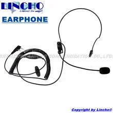 behind the neck motorcycle VOX PTT tactical headset 2 pin for baofeng, wouxun walkie talkie