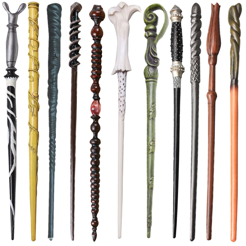 

Harri Potter Serials Magic Wand Colsplay Metal Core Hermione Dumbledore Scriptures Trick Cosplay Stick Christmas Kid Toy Gift