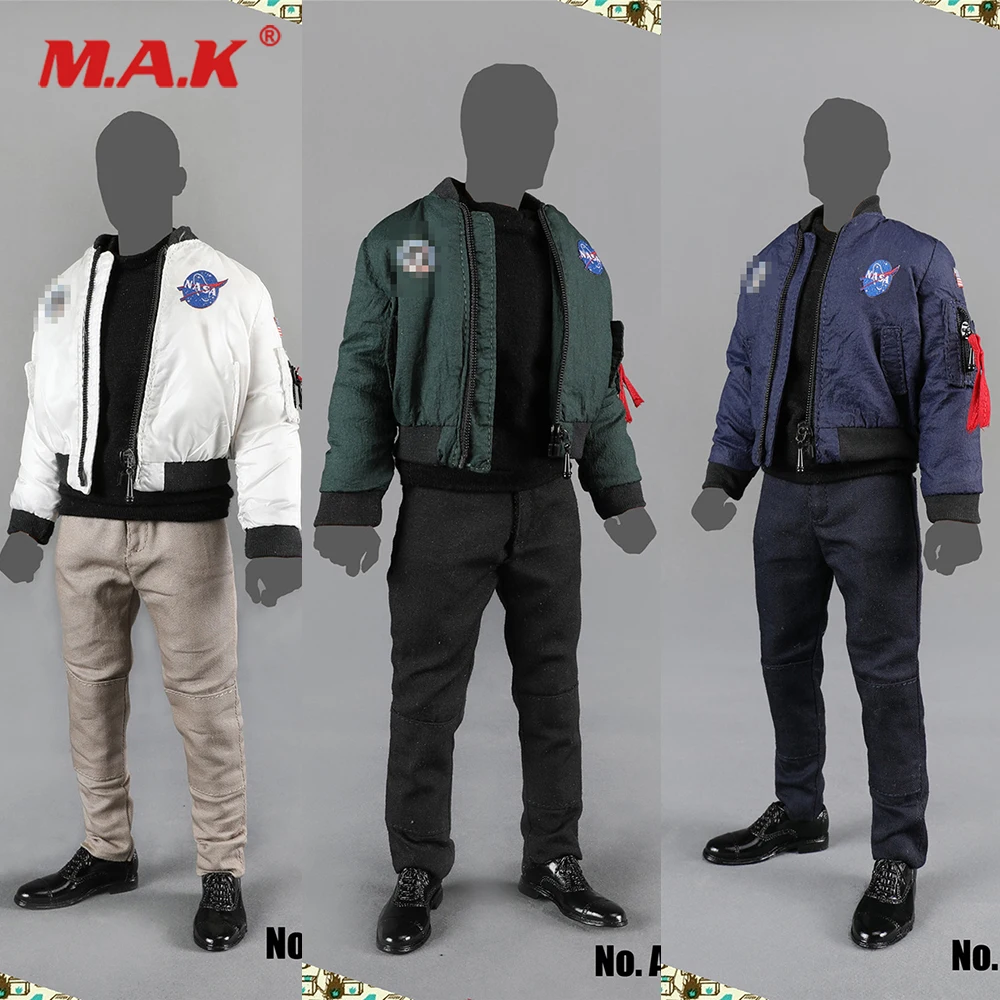 

A006 1/6 Scale Male Clothes Set NASA Men's Jacket Set Model for 12'' Action Figure Body Accessory