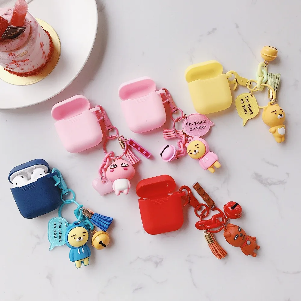 

For Airpods Case Silicone Soft Cartoon Wireless Earphone Headphones Etui For Airpod Cover Luxury Funda For Air Pods Air Bag Case
