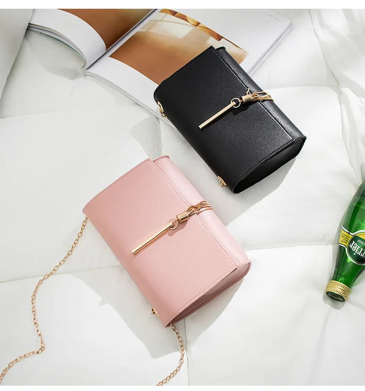 Новая брендовая модная женская сумка на плечо с цепочкой из искусственной кожи, маленькие сумочки с кисточками, Женская мини сумка для мобильного телефона для девушек
