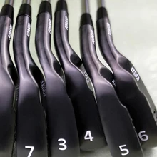 Мужской черный 0311XF Железный Гольф кованый железный Гольф клуб 3-9, W, набор из 8 R/S крышка головы стальной стержень