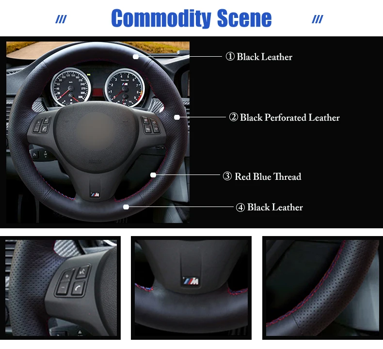 for BMW E92 steering wheel cover