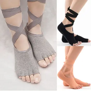 

Cool Design Women's Bella Grip Socks Solid Color Cotton Non-Slip for Ballet Pilates Barre Socks Hot Sale