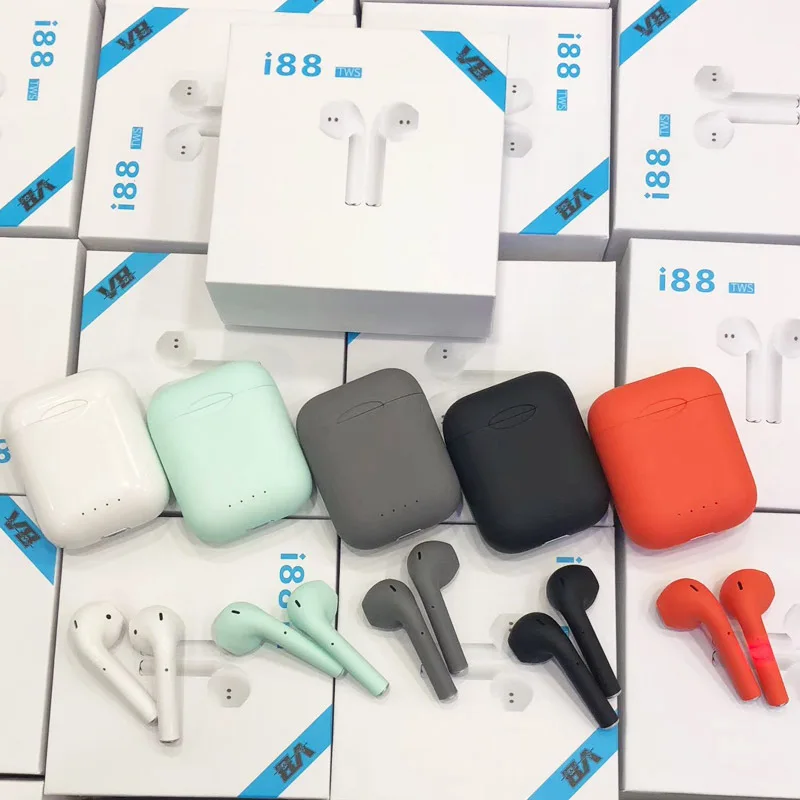 

2019 New i88 TWS Wireless Stereo Bluetooth 5.0 Headsets better than i10 i11 i13 i9 tws for all Smart Phone