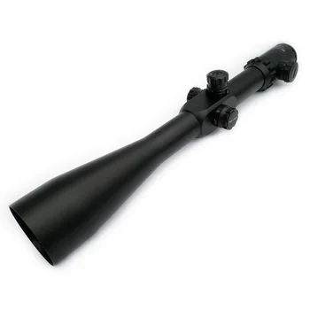 شراءعدسة رؤية بصرية كبيرة 10-40x56 دقة طويلة المدى للتصويب للصيد دائرية الغلق 1/8 MOA قناص Airsoft Riflescope