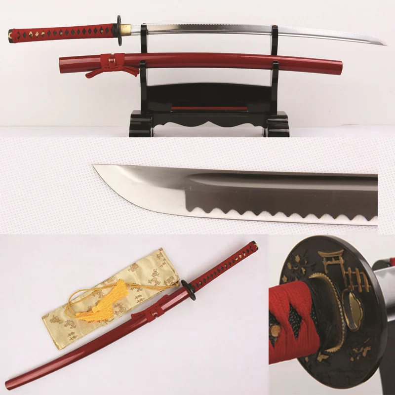 Японский Самурай Катан Иайто Sword 1060 Высокоуглеродистой Стали Полный Тан