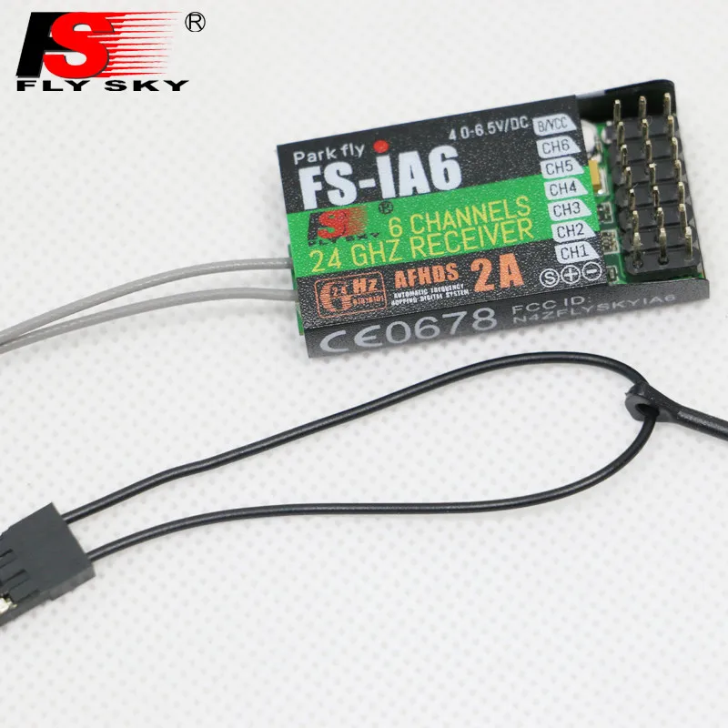 

1pcs 2.4GHz 6 Channels 140 Band 20dBm Receiver For FlySky FS-iA6 RC Airplane
