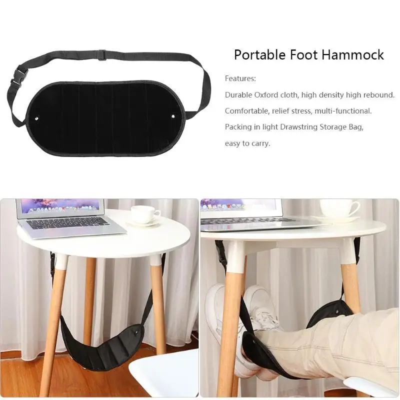 Comfy Hanger Travel Airplane Footrest Hammock Made with Premium Memory Foam Foot 
