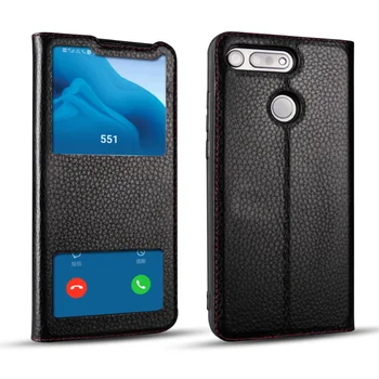

Honor View 20 Case Dispaly View Genuine Leather Flip Case For Huawei Honor View 20 Cover Honor V20 Cell Phone Cases Bags Housing
