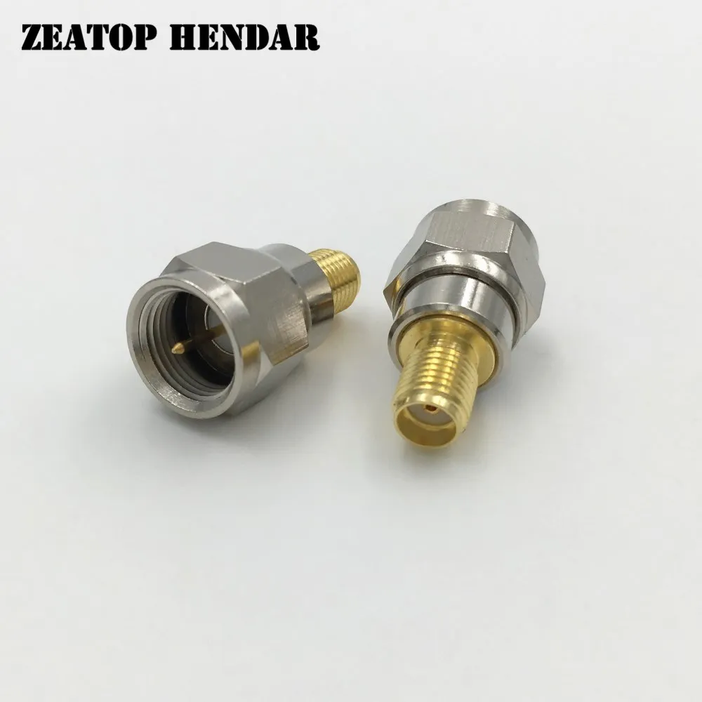 50Pcs Brass SMA F Adapter SMA Female Plug to F Type Male Jack Straight ...