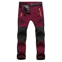 Женские зимние уличные Походные штаны, спортивные штаны, Женские флисовые штаны для альпинизма, лыжного спорта, треккинга, рыбалки, кемпинга