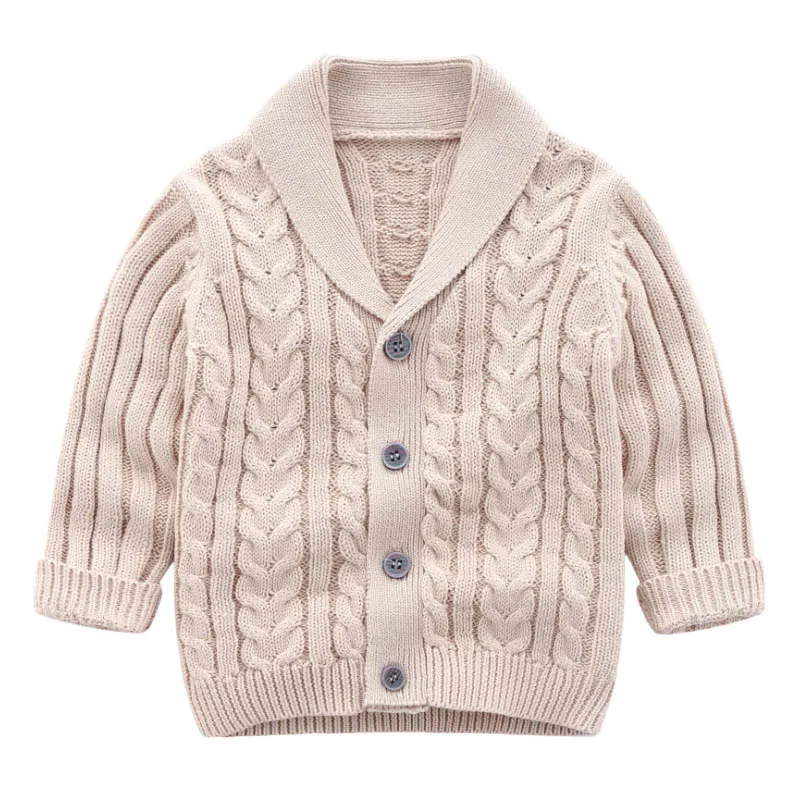 IYEAL/свитер-кардиган для мальчиков г. Новое Модное детское пальто повседневный весенний Детский свитер для школы одежда для младенцев, верхняя одежда для детей от 0 до 24 месяцев - Цвет: Хаки