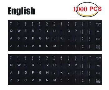 

(1000 PCS) Wholesale English Language Keyboard Stickers Matte Vinyl for PC Computer Laptop Notebook Desktop Keyboards