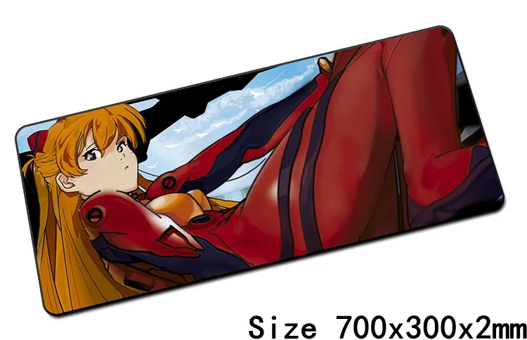 Neon Genesis Evangelion Коврик для мыши, лучший игровой коврик для мыши 700x300 мм, геймерский коврик для мыши, коврик для мыши, клавиатура, компьютерная мышь, ноутбук, игровые коврики - Цвет: Size700x300x2mm