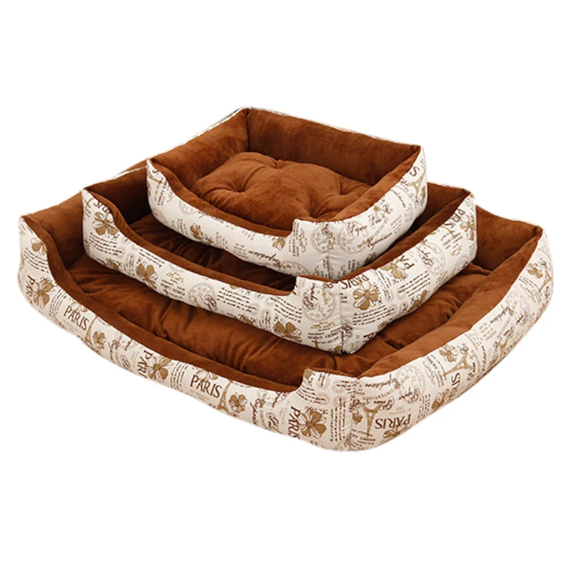 Soft Fleece Dog Bed Mats Leopard Pattern Soft Puppy Dog House Dog Mats Puppy Cat Warm Bed House