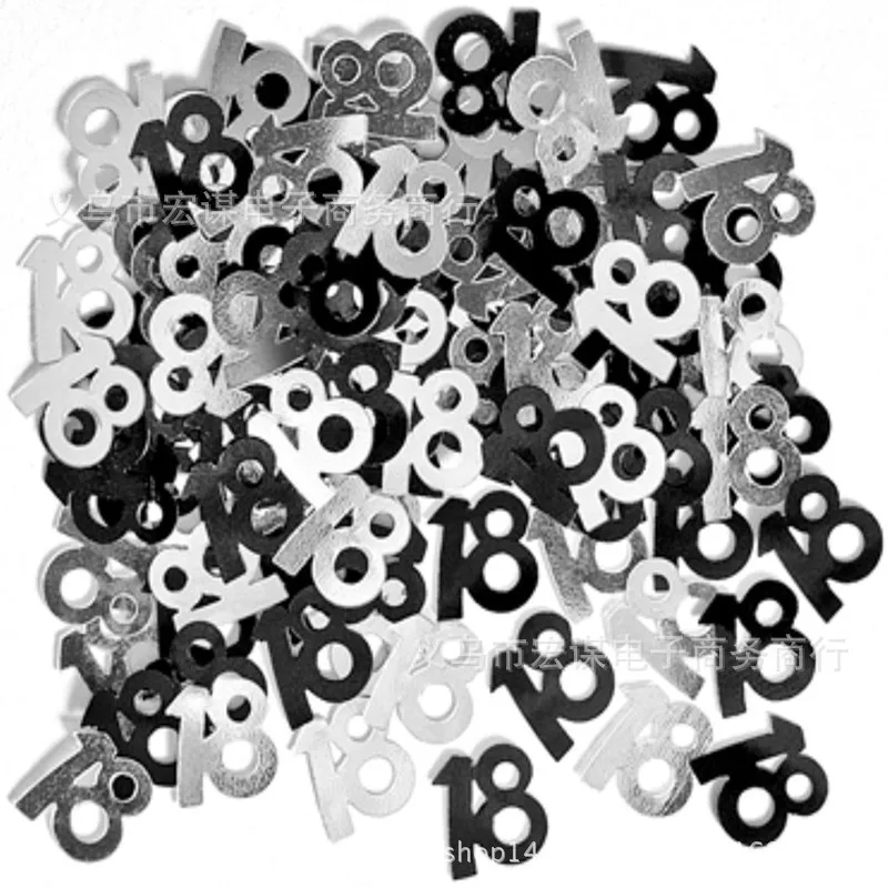 Birthday Numbers 18 30 40 Happy Birthday Confetti Party Wedding Decoration Sparkle Sequin Brithday Party Decoration DE21 (7)