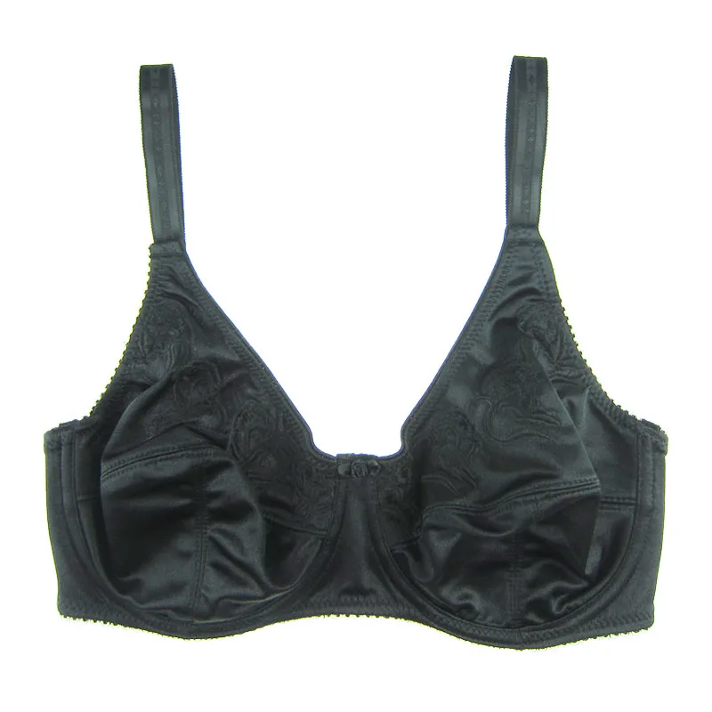 Vintage Black Spider Pattern Sexy Bullet Bra for Women/Female/Lady