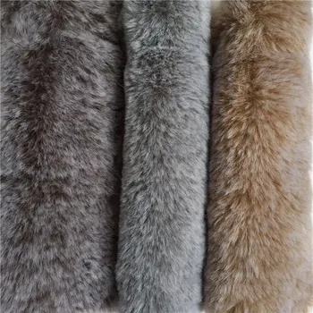 

Factory direct clothing toys plush fabrics imitation rabbit hair whitening cream two-color warp rabbit hair 800g