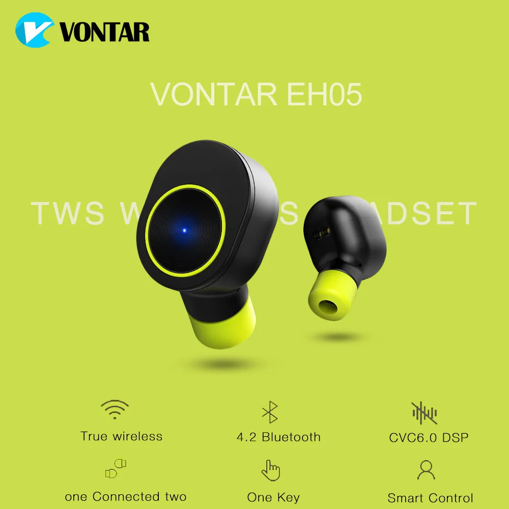 

VONTAR EH05 without wired earphones Bluetooth 4.2 Dual Unit with charging box gaming headphones for xiomi