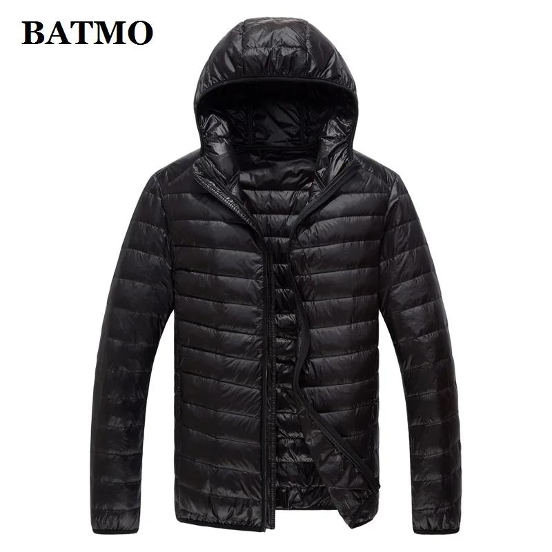 BATMO Новинка осени 2019 высокое качество 80% белый утиный пух Мужская тонкая синяя