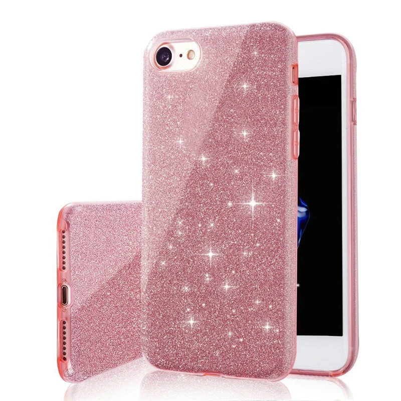 

Sexy Glitter PC+TPU Case for Samsung Galaxy A10 A20 A30 A40 A50 A70 A7 A8 A6 Plus 2018 A750 Luxury 3 Layers Bling Cute Cover