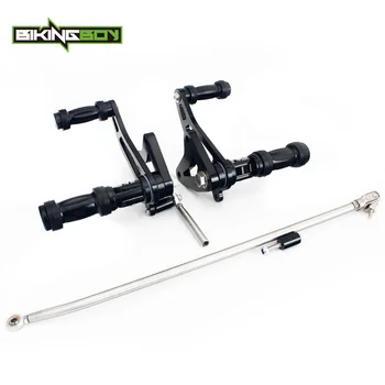 

BIKINGBOY Forward Controls Footpegs for Honda VT 600 C CD Shadow VLX600 1997 1998 1999 2000 2001 2002 2003 2004 2005 2006 2007