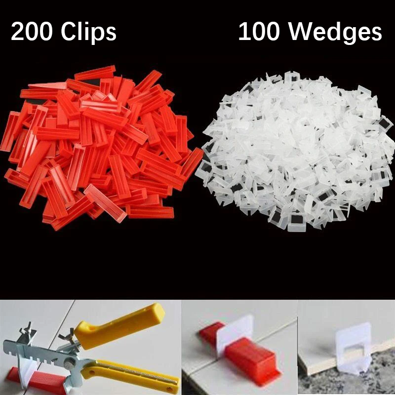 200 шт. система выравнивания плитки 1 мм вставки керамический пластик 100 Базовые