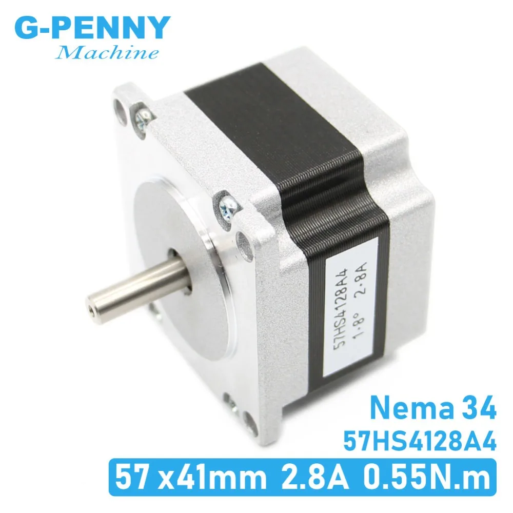 Шаговый двигатель NEMA23 41 мм 2 8 А 0 55 нм 78Oz in Nema 23 4 провода гибридный шаговый с ЧПУ для станка 3D принтера|motor cnc|cnc