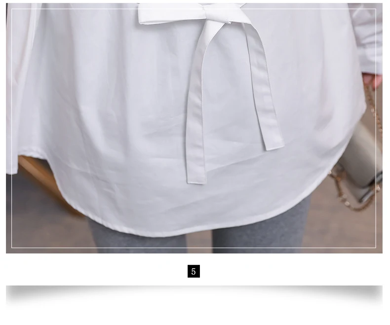 Blusas de Maternidade Camisas da Cintura Roupas para Grávidas Trabalho Formal Linha Laços Soltos Primavera Outono Gravidez Topos 1801 ol Uma 9 Mamãe e Bebê