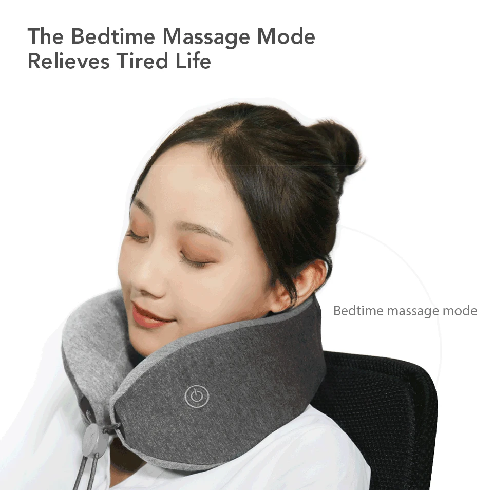 Xiaomi Mijia LF u-образный валик для шеи, расслабляющий массажер для мышц шеи, массажер для сна для офиса, автомобиля, дома, путешествий, Cover2