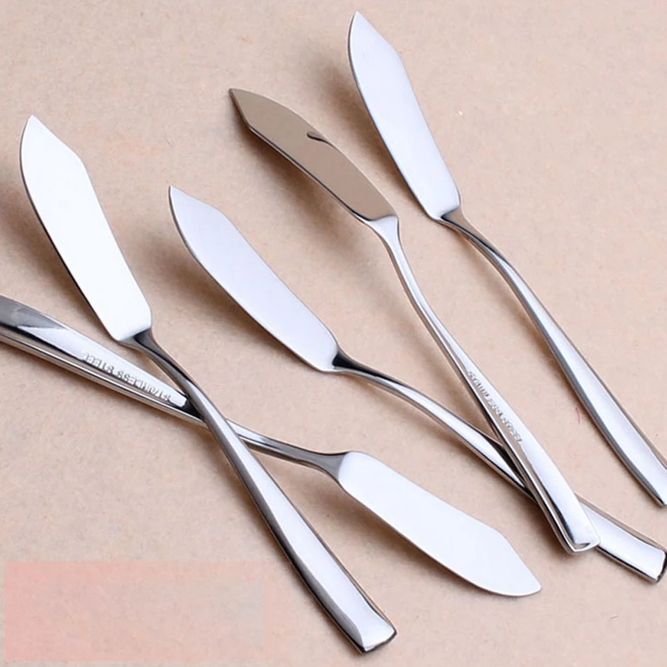 Stainless Steel Cutlery Butter Knife Cheese Dessert Spreader Tool Home