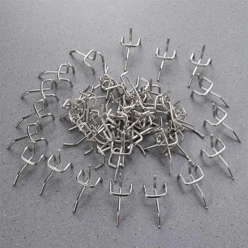 

30/50 pieces carbon steel pegs plate board hooks garage work shop Storage steel organization hanging tool storage hooks
