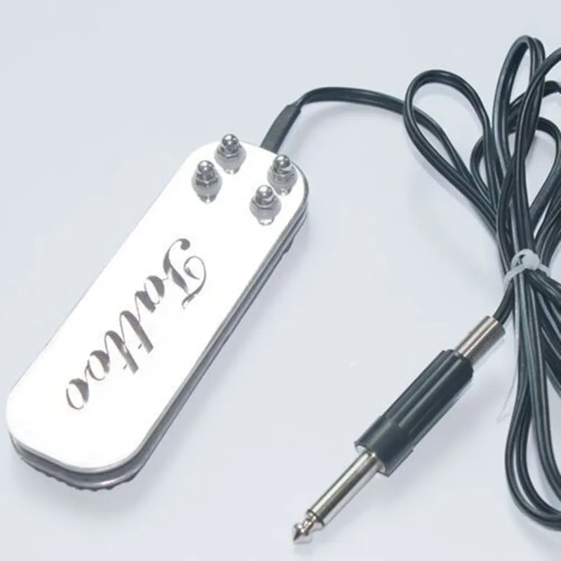 Mini Tattoo Foot Pedal Switch Stainless Pedal Tattoo Machine Gun Kits 2