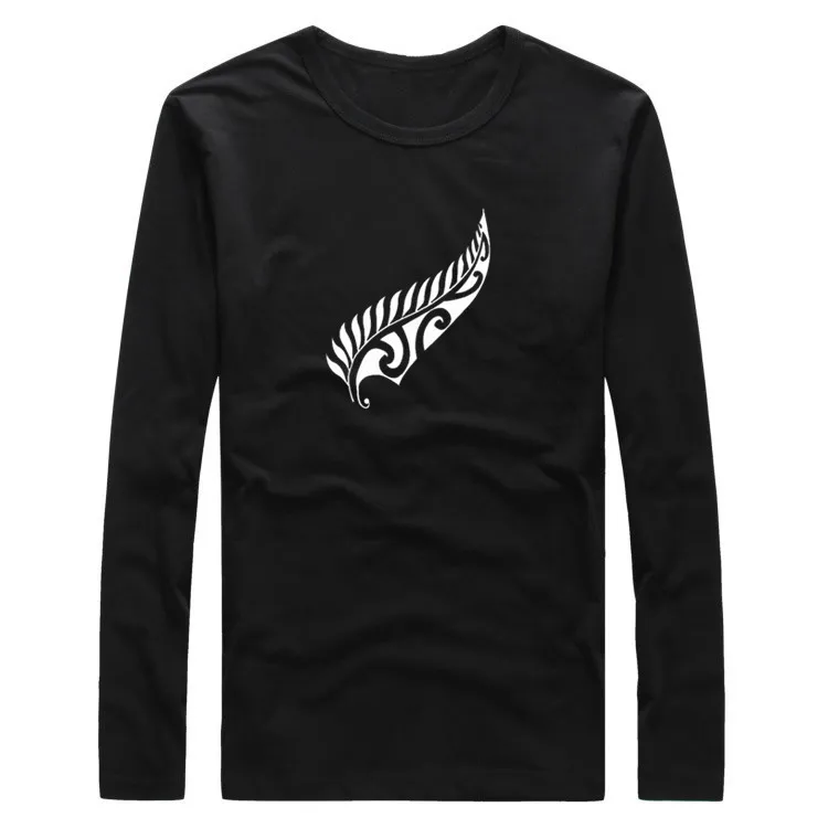 Image 2017 Autumn Winter New Zealand Fern Rugbying shirt Men T Shirt Long Sleeve Tees all W1120203