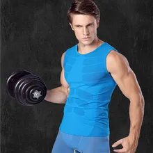 font b Mens b font Compression Tank Top Skeleton Muscle Pattern Singlet Tight Quick Dry