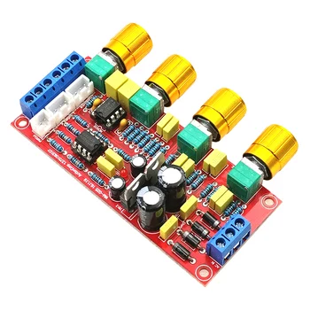 

Preamplifier front HIFI amplifier NE5532 tweeter kit high and low volume equalization control board
