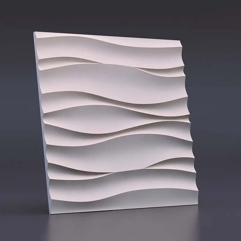 

Plastic mold for Plaster 3D Decorative Wall Panels "Wave Atlantic" NEW Design 2017 year