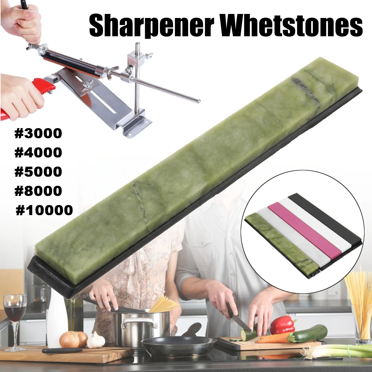 

High Grit Polishing jade Whetstone #3000 #4000 #5000 #8000 #10000 Knife Sharpener Sharpening Stone Whetstone With Base